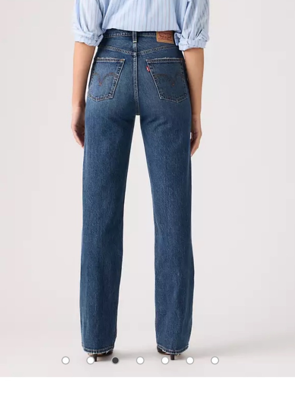 Levi's Straight-Leg High-Rise Jeans - dark Blue. ( C